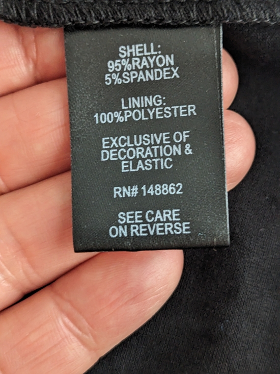 torrid Deep Black Smocked Tiered Tube Top - Picture 8 of 9